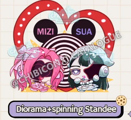 Diorama Spinning Standee Zomst
